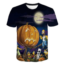 Load image into Gallery viewer, New Simpson Snoopy and other animation printing T-shirts with round collar and short sleeves in summe