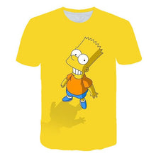 Load image into Gallery viewer, New Simpson Snoopy and other animation printing T-shirts with round collar and short sleeves in summe