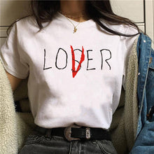 Load image into Gallery viewer, Women Summer Fashion T shirt Unisex Casual Short Sleeve Loser Lover It Inspired T-Shirt Tops