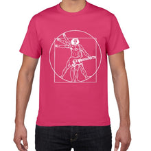 Load image into Gallery viewer, Da Vinci guitar funny T-Shirt men Vitruvian Man rock band Vintage Graphic Music Novelty streetwear t shirt men homme men clothes